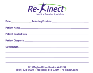 Re-Kinect Referral Pad